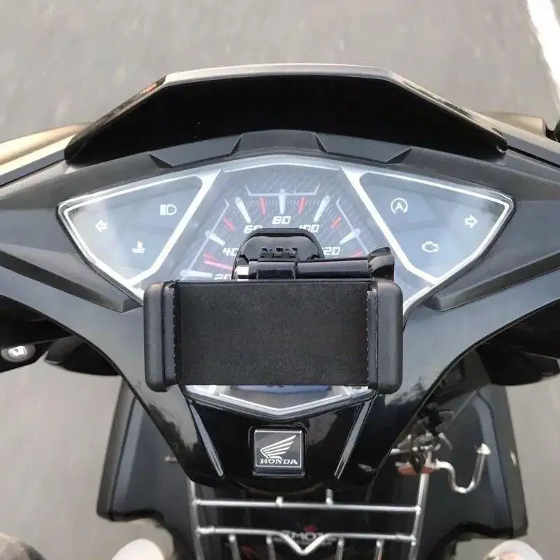 

Universal Black Bicycle Phone Holder Motorcycle Mobile Phone Holder Stand Navigation Bracket Riding Fixed Base Accessories