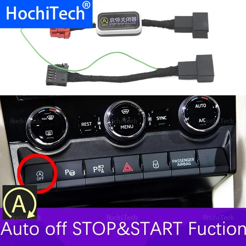 Automatic Stop Start Engine System Cancel Off Cable Device Control Sensor Stop Plug For Skoda Kodiaq 2017-2023