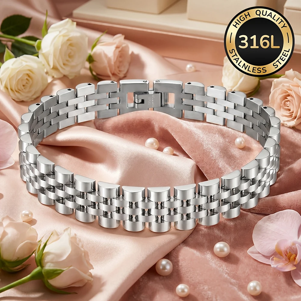 Women'S Accessories To Wear With Watch - سلسلة ساعة نسائية من الفولاذ المقاوم