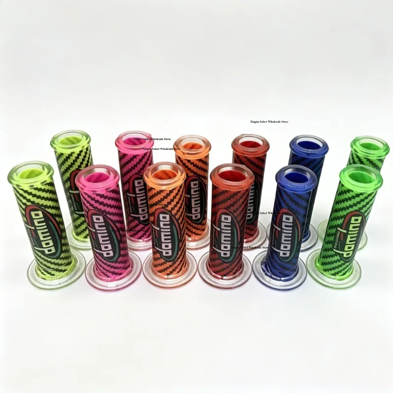 Universal 22mm 24mm Motorcycle Handlebar Grips Non Slip Carbon Pattern Rubber Motocross Dirt Pit Bike Soft Hand Bar End Grips