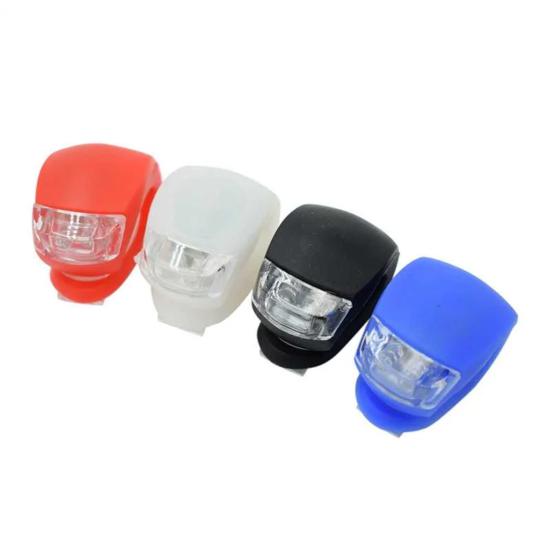 Bike Light Silicone Bicycle Light Front Lamp Bike Lantern Waterproof Bicycle LED Flashlight Lantern Tail Light For Dropshipping