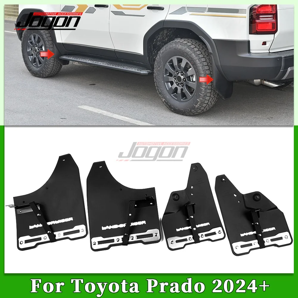 

Side Fender Original Mudflaps Splash Mud Guards Flaps Mudguards Cover Trim For Toyota Land Cruiser 250 Prado LC250 2024 2025