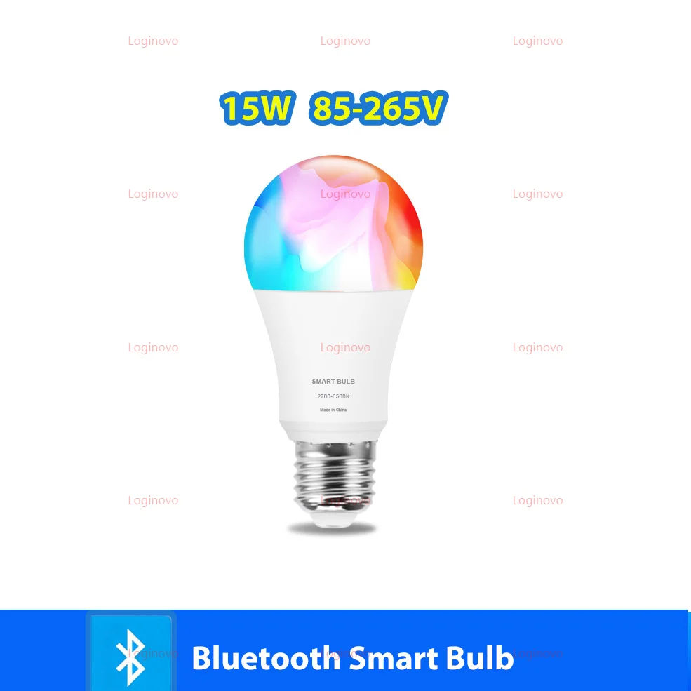 Bluetooth/WiFi LED Gloeilamp E27 15W 20W 110V 220V RGB RGBCW Dimbare Led-lampen Led Lamp Voor Alexa Google Home Tuya Smart Leven