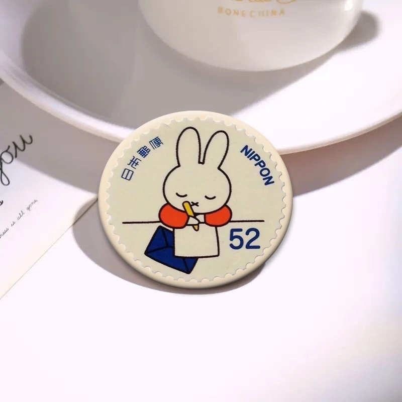 جولة الإبداعية الوجه المبتسم التلبيب دبابيس الحيوانات الفئران القطط دبابيس رائعة مقلة العين الرجعية أرنب ختم شارة اكسسوارات الهدايا