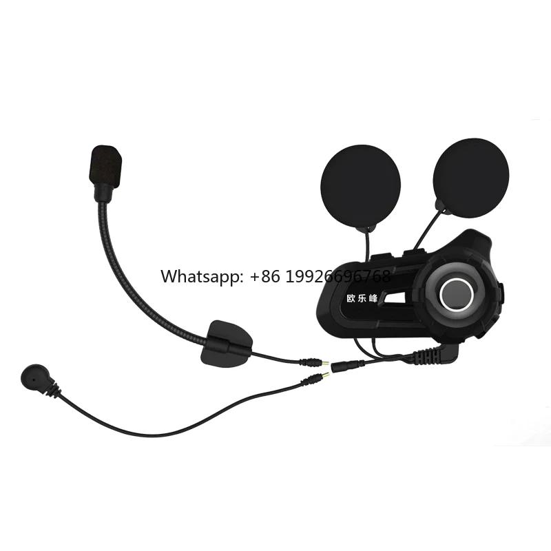

Noise Cancelling Motorcycle Headset With BT 5.1 Waterproof Helmet Earphones and FM Radio for IP65 Motorbike Communication manufa
