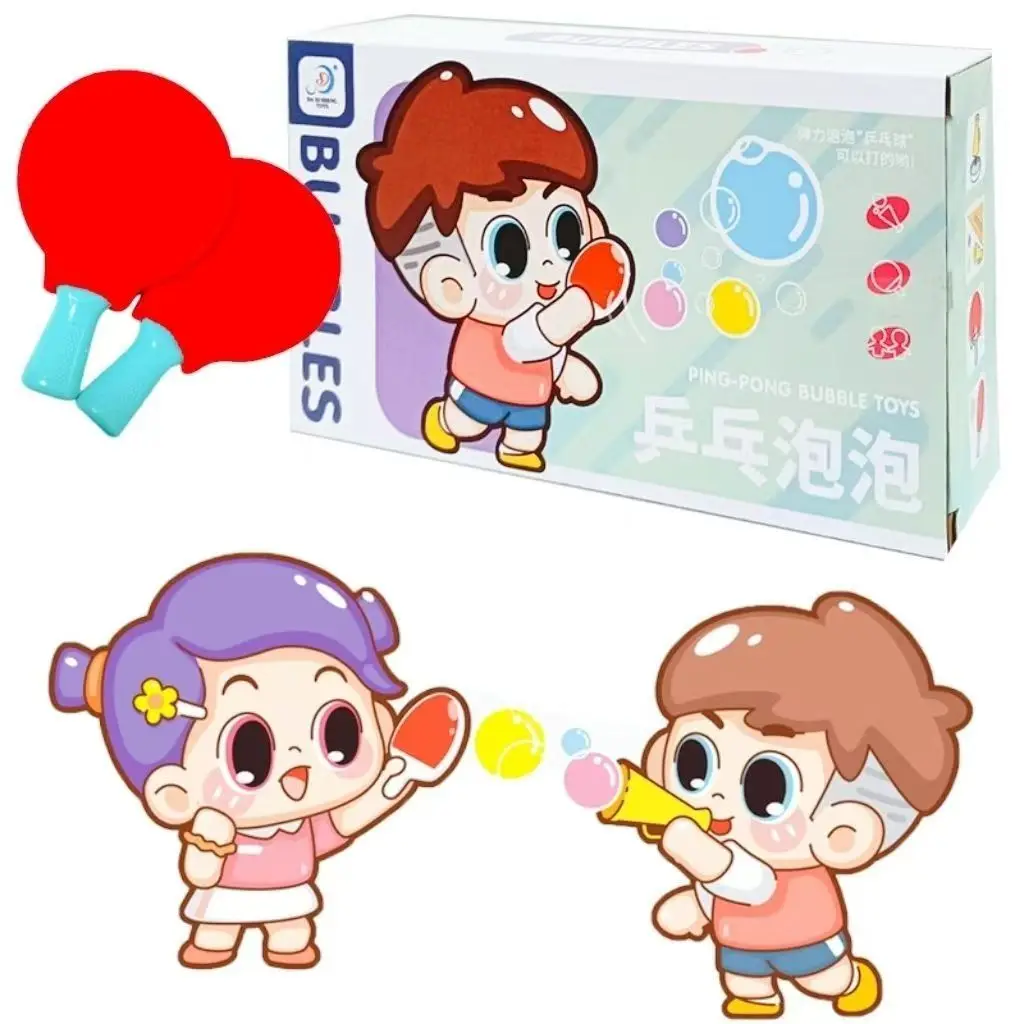 Magic Blowing Bubble Ping pong Divertimento Giocattolo da esterno per bambini Gioco genitore-figlio Regalo per la scuola materna Gioco educativo