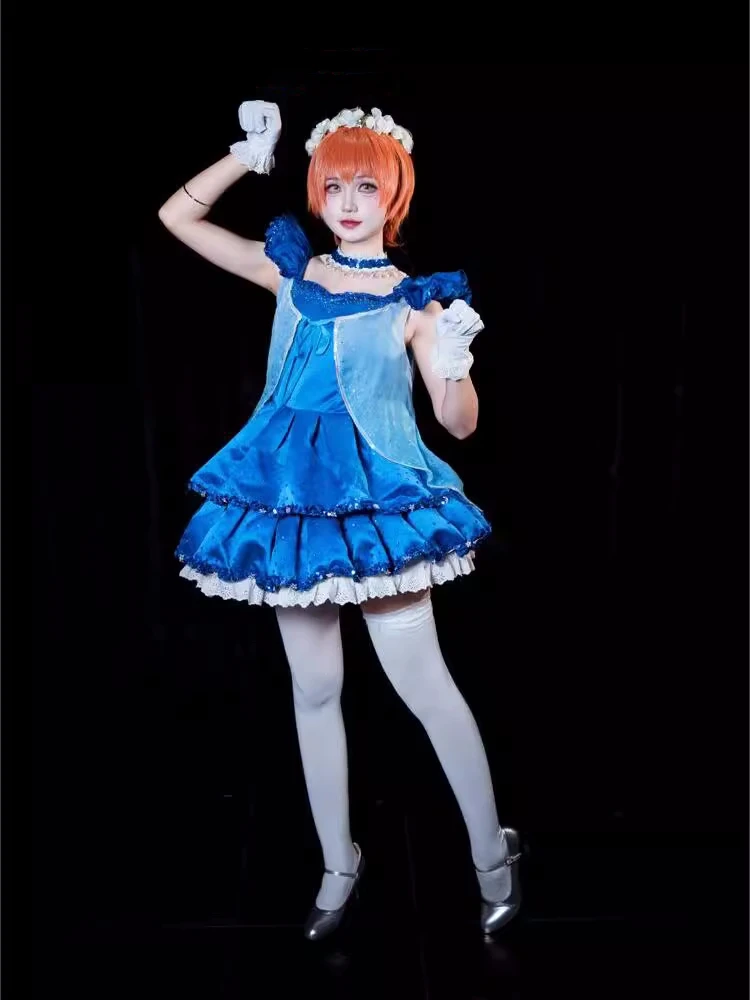 

Sonoda Umi/Ellie/Rin Hoshizora Cosplay Dress Anime Lovelive Women Fashion Costume Role Play Halloween Party Suit 2024 New