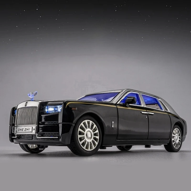 1:24 Phantom Mansory Alloy Car Diecasts & Toy Vehicles Car Model Sound and Light Pull Back Car Toys For Kids Gift