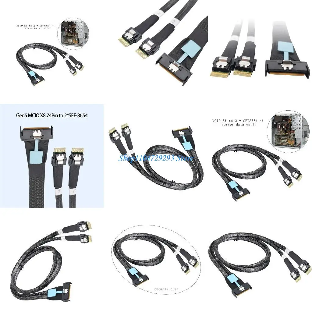 

Y2GD Flexible Server Gen5 8i interfaces to 2 SFF-8654 4 Flexible Connection