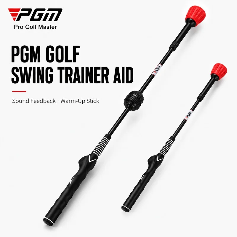 PGM Golf Swing Trainer Aid Adjustable Resistance Tempo Warm Up Stick Sound Feedback Practice Rod for Strength Flexibility