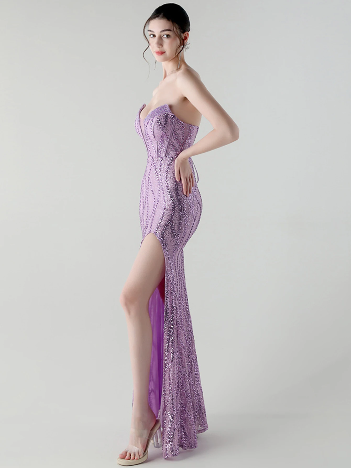 เซ็กซี่สีขาว backless เลื่อมฤดูร้อนชุดผู้หญิงงานแต่งงานชุดยาว 2025 ผู้หญิงหรูหราชุดราตรี vestidos