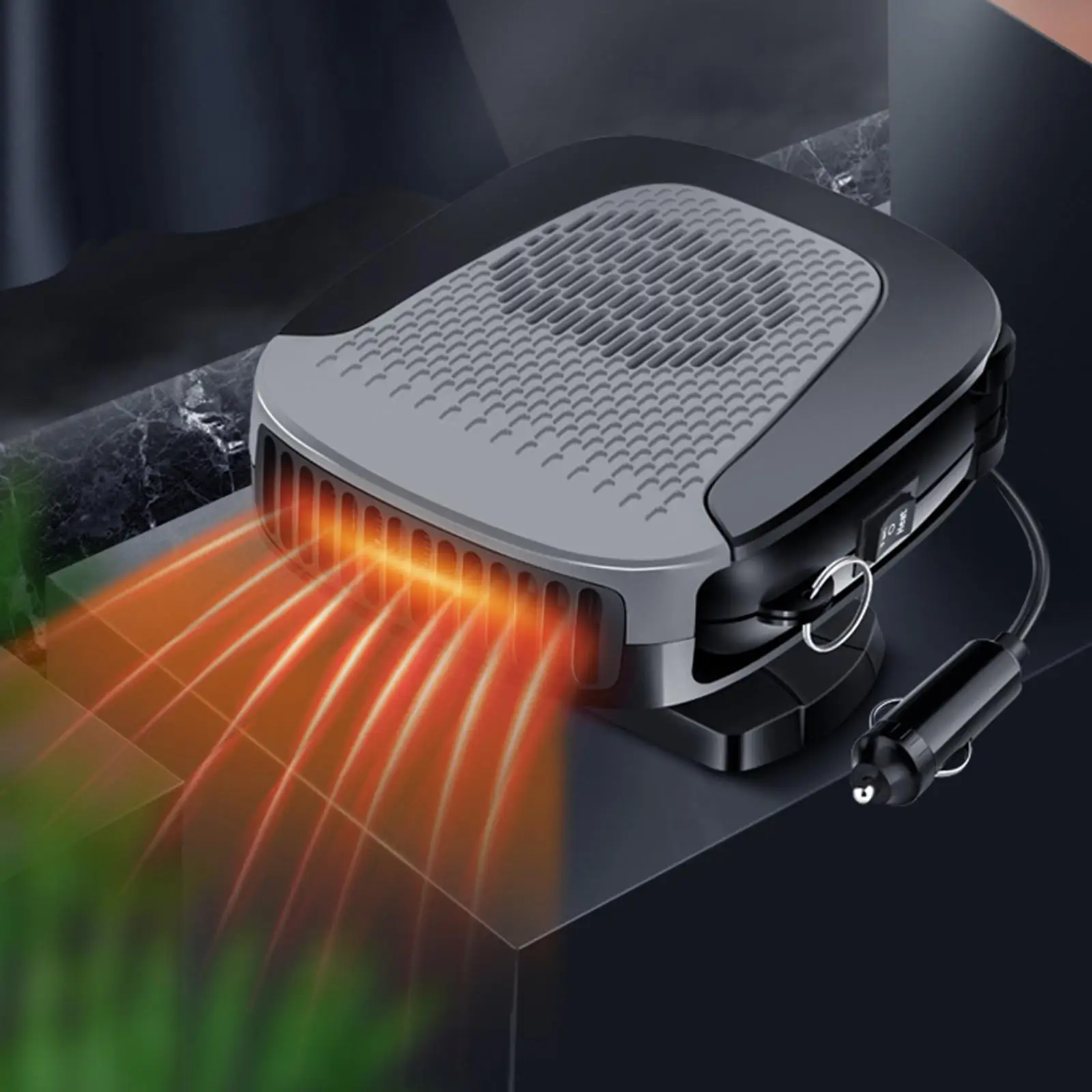 12V Car Heating Windshield Defroster Demister Plug in Cigarette Lighter Fast Heating