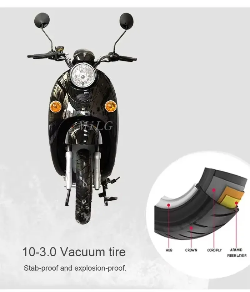 2025 New StyleFactory Price For Southeast Asia 60v 20ah Adult Electric Motorcycle 1000w/electric Moped