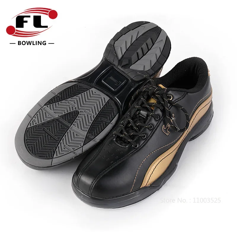 Men Women Bowling Shoes Professional Changeable Sole Sports Shoes Unisex Right Left Hand Non-slip Bowling Sneaker Size 38-46