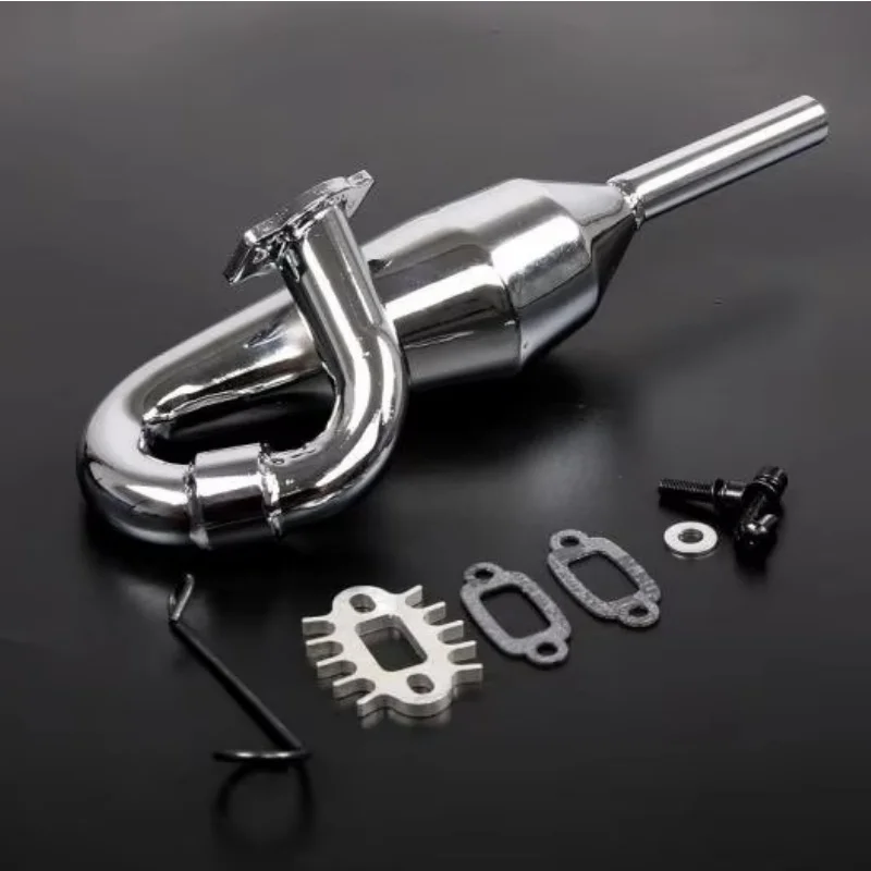 Rovan LT SLT V5 4WD Buggy Chrome Steel Performance Tuned Pipe fit LOSI 5IVE-T