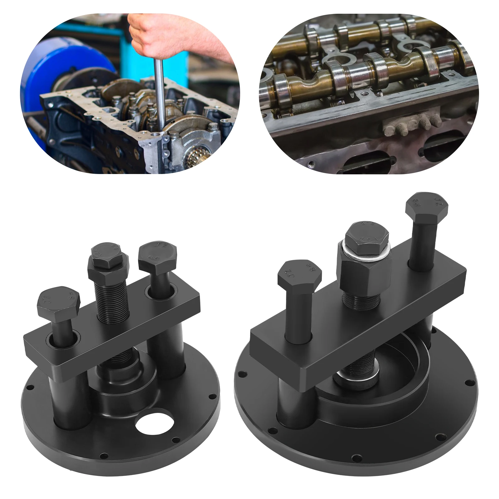Engine Crankshaft Oil Seal Tool Kit, Front Rear Crankshaft Seal Puller Installer Remover, Fit for Detroit Diesel DD13 DD15