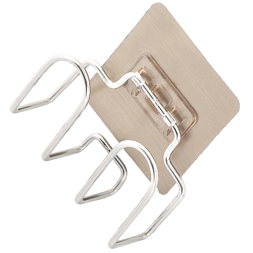 

DIY Stainless Steel Pot Lid Rack Wall Mounted Kitchen Holder Adhesive PVC Cover Organizer Pot Lid Rack