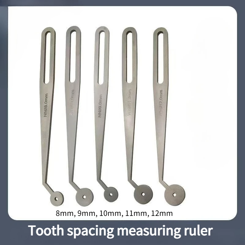 Dental Tools Tooth Spacing Measuring Ruler Planning Positioning Ruler Adjustable Ruler Blades Professional Measuring Instruments
