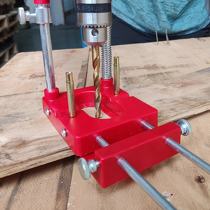 Positioner Portable Multifunction Drilling Positioner Woodworking Tool Adjustable Auxiliary Tool