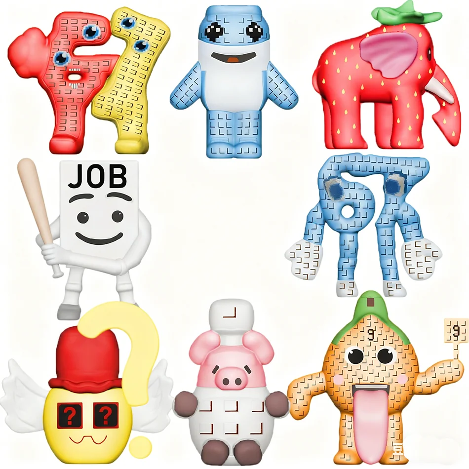 

9cm STEAL A BRAINROT Blue No. 67 Toy Cute House Dolls Anime Figurine Game Peripherials PVC Toys for Kids Birthday Gifts