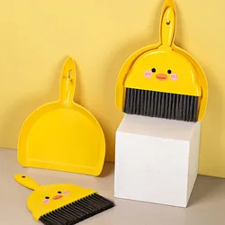 A Suit Of Mini Small Broom On The Desktop Pets Home Keyboard Brush Plastic Shovel Brush Pet Cleaning Hanging Storage ﻿