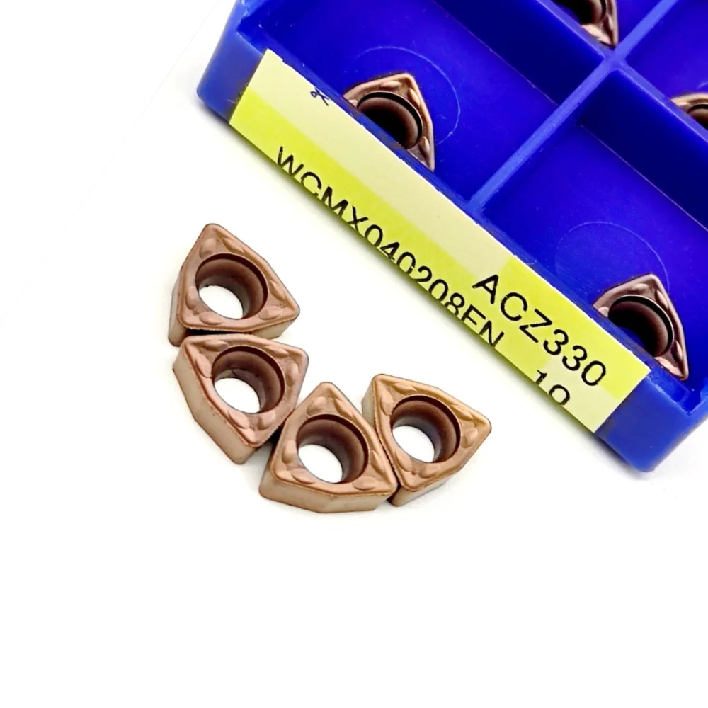 Inserti per trapano a U in metallo duro WCMX030208 WCMX040208 FN ACZ330 per acciaio ghisa fresatura CNC lame per tornitura WCMX 030208 040208
