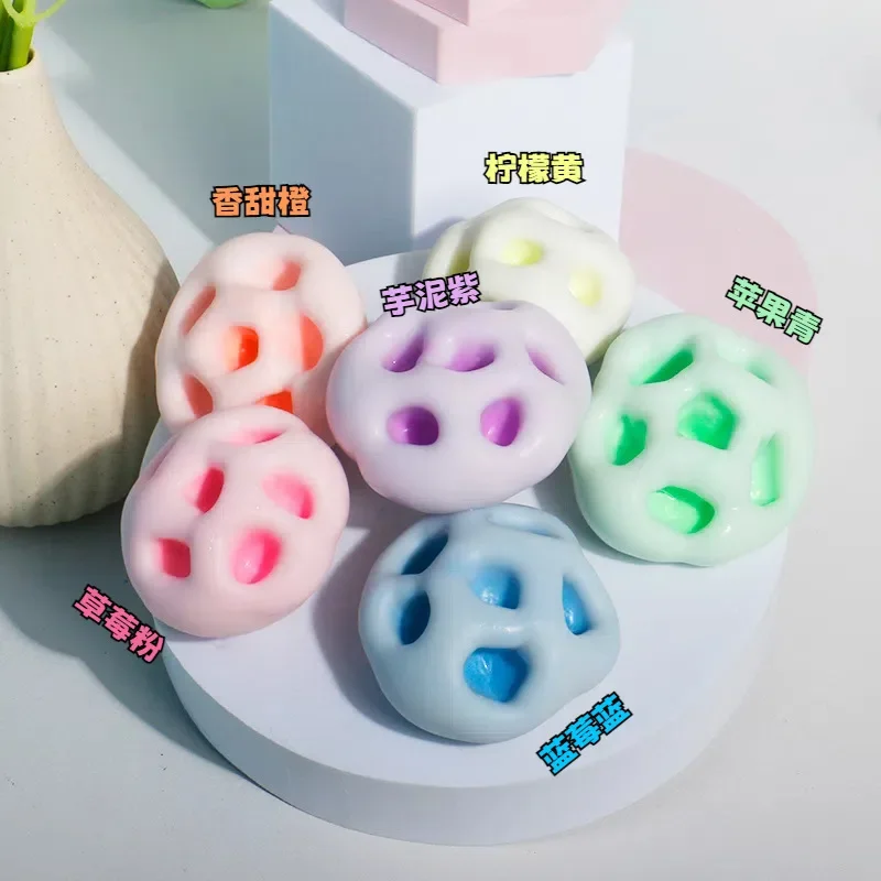 Novelty Gag Toys Stress Relief Toy Hot Milk White Ball Noisy Ball DIY Handmade Ball Exquisite Gift for Friend or Children