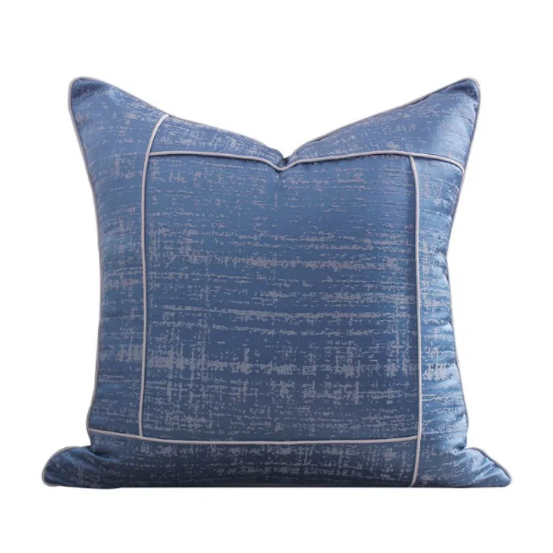 

Cushion Cover Decorative Pillow Case Simple Modern Cold Blue Jacquard Home Office Sofa Chair Decoration Coussin