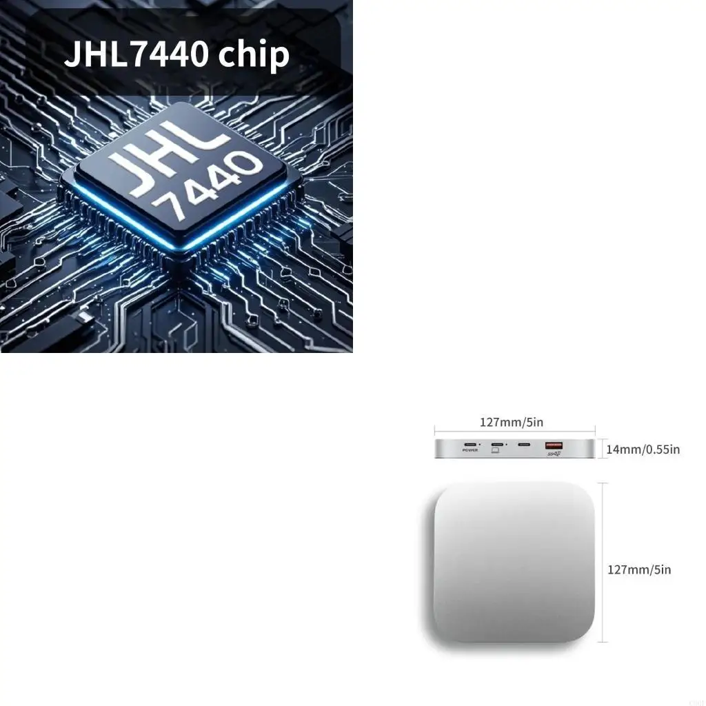

C90F 40Gbps Solid Disk Enclosure and Docking Station Aluminum Hub For Mini Computer USB4