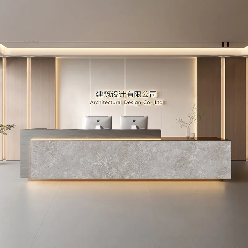 Products Display Reception Desks Logo Aesthetics Cosmetic Shop Reception Desks Commercial Beyond Mostradores Recepcion Furniture