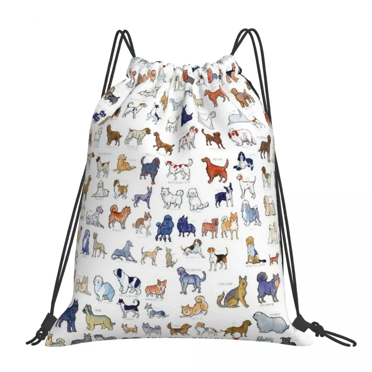 

Рюкзаки для собак каждого возраста AKC, повседневные Портативные Сумки на шнурке, спортивные карманы с кулиской, дорожные и школьные портфели