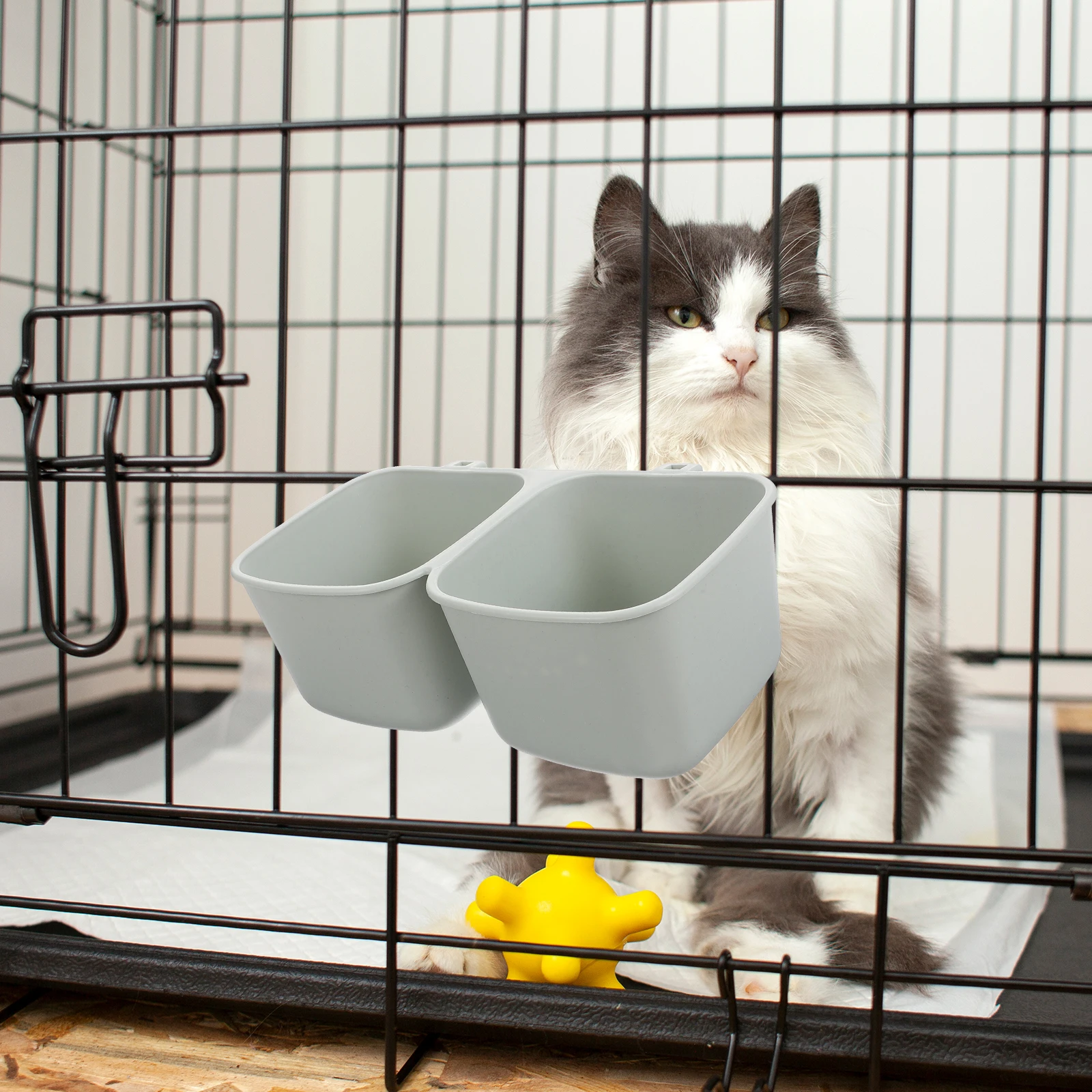 

Pet Bowls Cat Dog Hanging Puppy Feeder Plastic Travel Food Bowl Supplies Lightweight Safe Material Easy Clean Design
