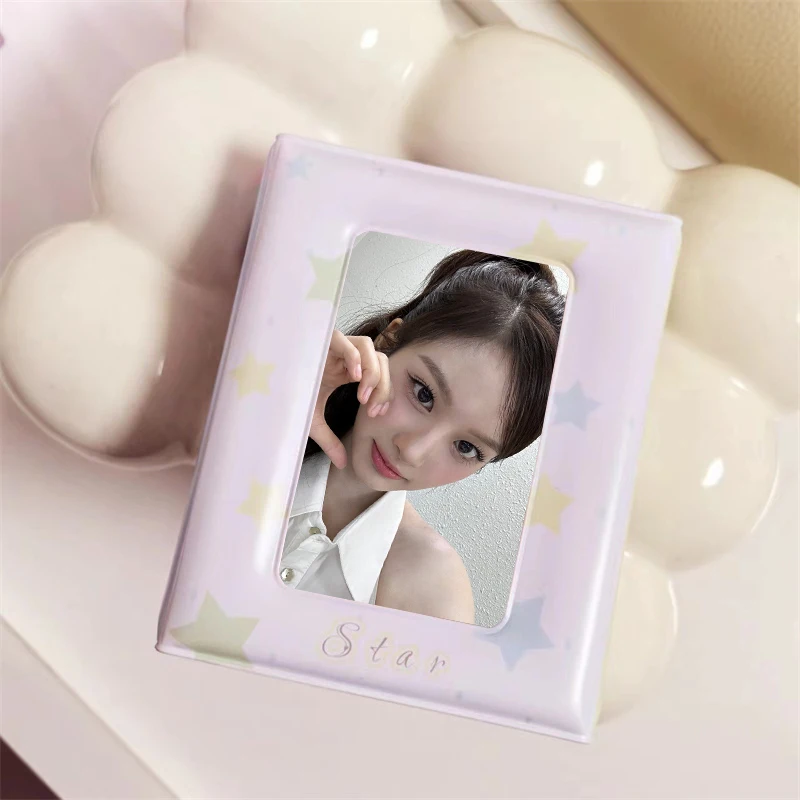 Cute Envelope Organizer 3 Inch Idol Album Photo Card Album Postcard Collectible Card Kpop Binder Lomo Card Photo Album image 3