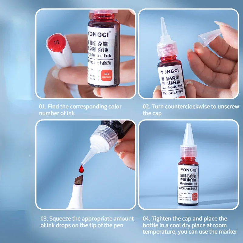 Imagem -04 - Universal Tinta Oleosa Cor Marcador Caneta Cabeça Dura Líquida Pigmento de Secagem Rápida Líquido de Enchimento Pintura Suprimentos 36 Cores