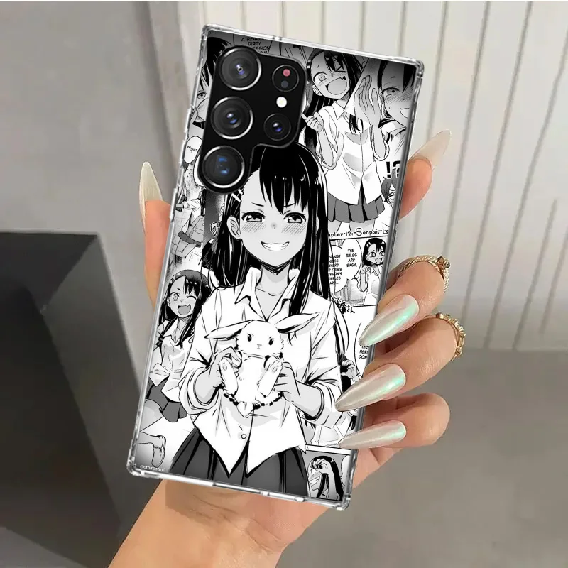 Nagatoro San Anime Aesthetic Phone Case for Samsung Galaxy S24 S23 S22 S21 Ultra S20 FE S10 Plus S10E S9 S8 + S7 Edge Soft Print