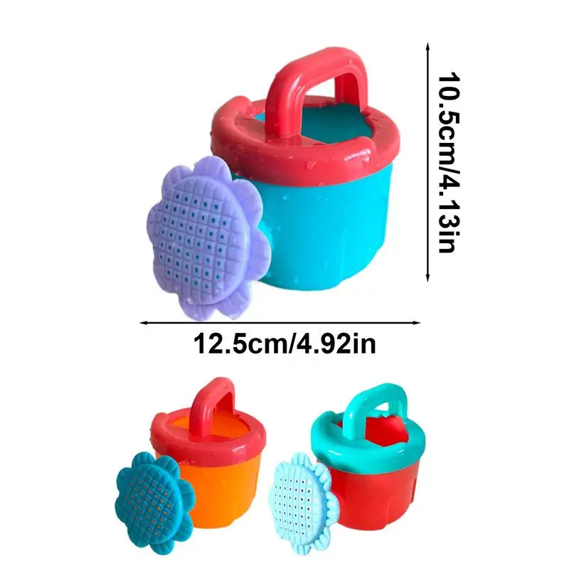 Sunflower Watering Can Mini Handheld Spray Bath Toys for Kids Summer Beach Sand Toys Small Outdoor Garden Plants Watering Can