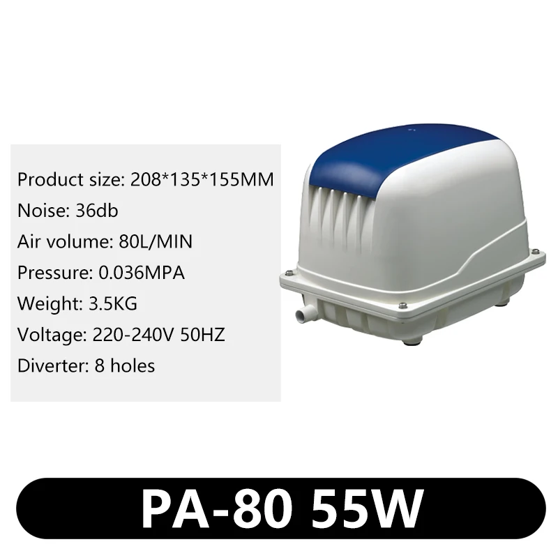 Jebao Jecod Luchtcompressor Luchtpomp PA-35 PA-45 PA-60 PA-80 PA-100 PA-150 PA-200 PA-250 Aquarium Zuurstof Machine Vis Aquarium