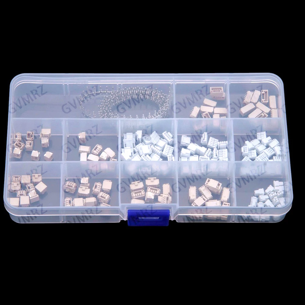 440PCS 2P 3P 4P GH1.25mm pitch horizontal and vertical surface mount sockets with locking mechanism 2P 3P 4P 5P housing