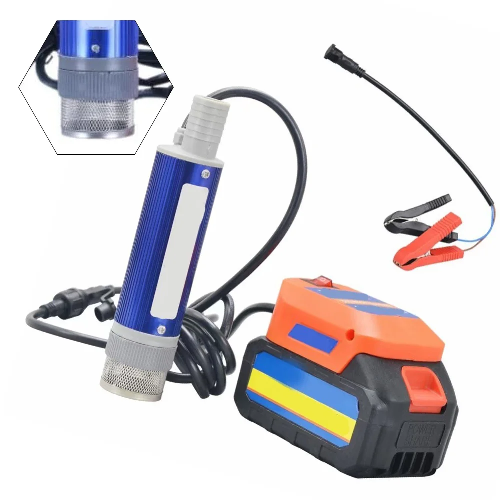 مضخة بطارية ليثيوم (بدون بطارية) لمشبك التمساح مشبك سلك لبطارية MT 18 فولت 12 فولت 40-60 لتر/دقيقة تناسب محرك الديزل والمياه الزيتية