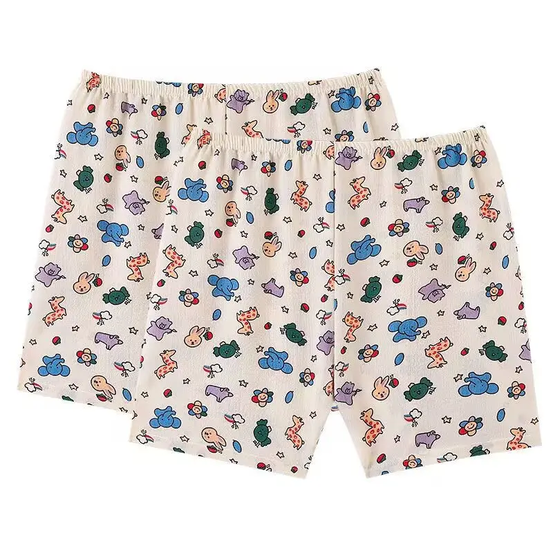 Plones cortos hoados de dibujos animados de verano, plones finos informs para cnar, ropa de dormir de ocio pa...