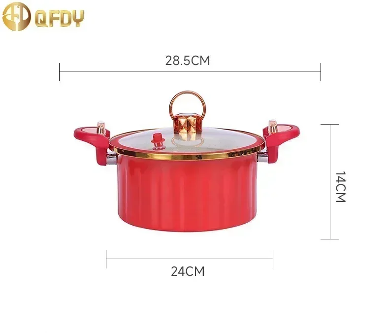Koreański próżniowy wielofunkcyjny wolnowar do duszenia z podwójnym uchem Mikro szybkowar 8L Garnek do gotowania z pokrywką o dużej pojemności