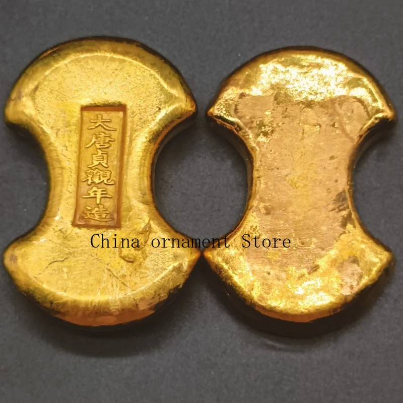 Tang Dynasty Zhen Guan period gold ingots and gold cakes, special price for antique-style replicas