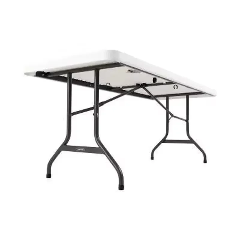 Factory direct sales party table adjustable folding table rectangular plastic portable folding table