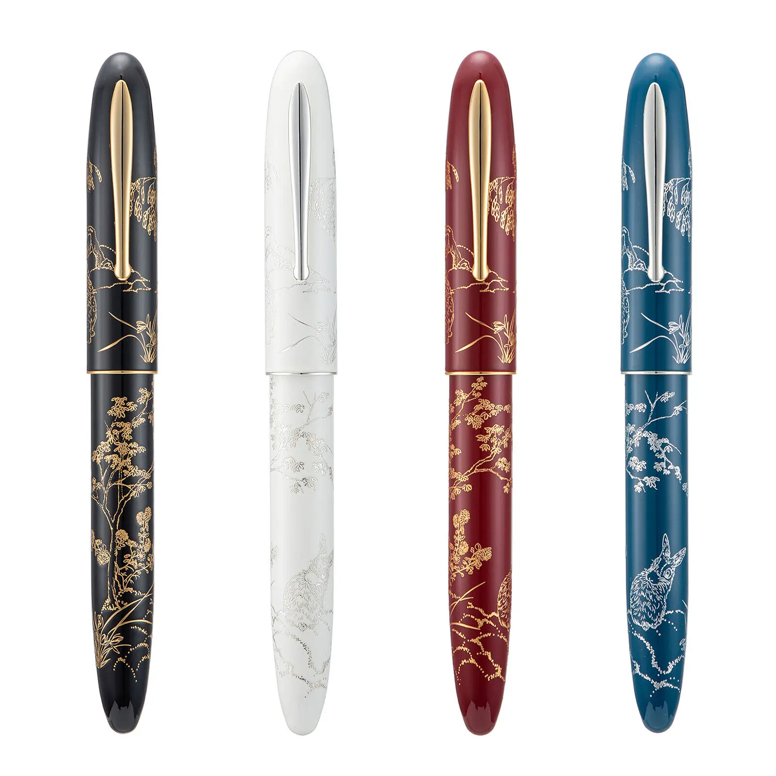 Hongdian N23 Fountain Pen 2023 Rabbit Year Limited Carving EF/ Long Knife Medium Nib Writing Pen for Collection Gift