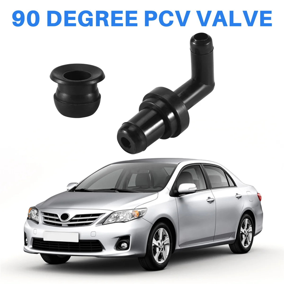 90 degree PCV Valve And Grommet Kit For Honda / Toyota 17130-PM6-003 + 17139-PK1-000