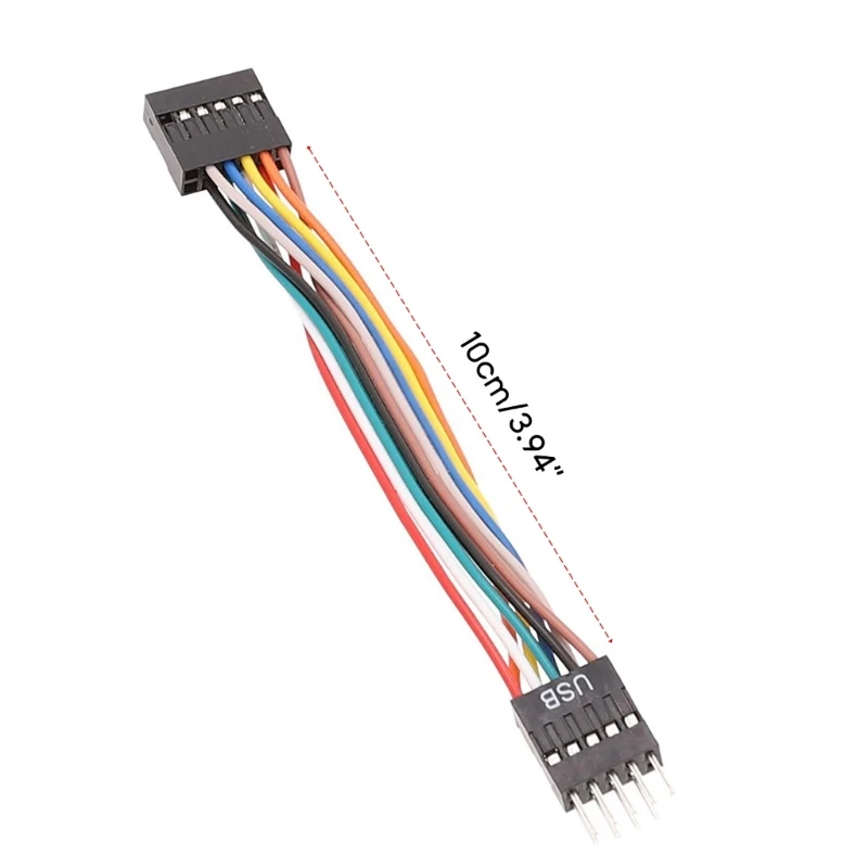 Placa-mãe AudioCable Usb 11Pin conversão para uma caixa Atx comum 9Pin