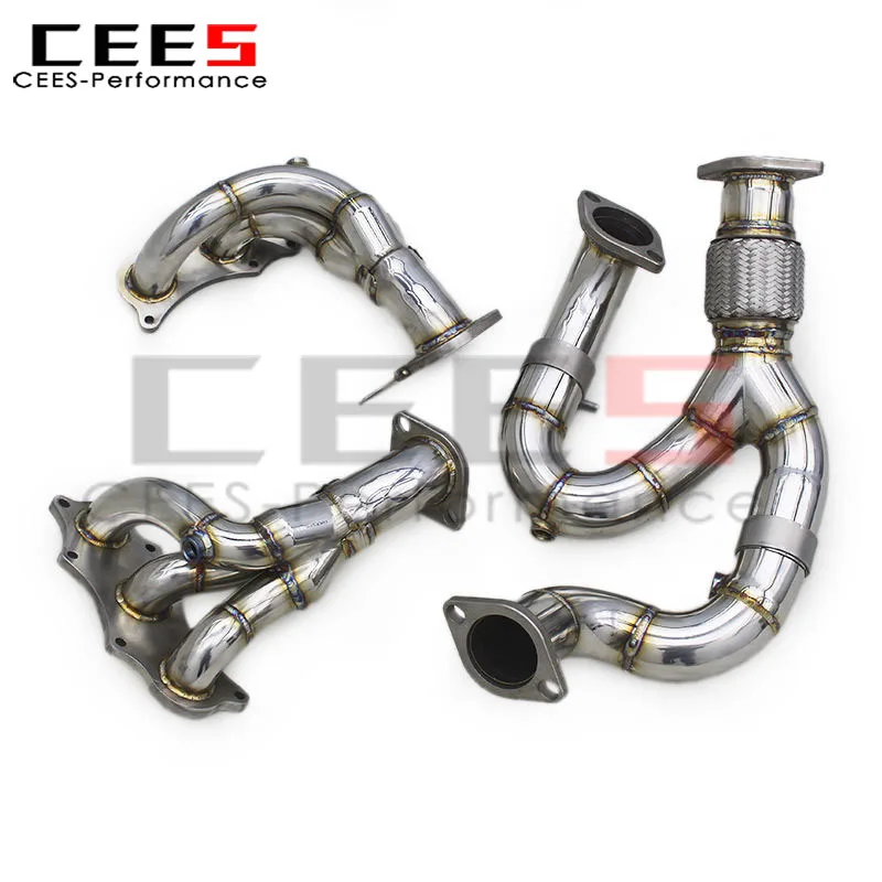 Коллектор коллектора двигателя CEES для Lotus Exige V6 3.5T 2012-2019 производительность из нержавеющей стали автозапчасти гоночных автомобилей выхлопная Фото №6