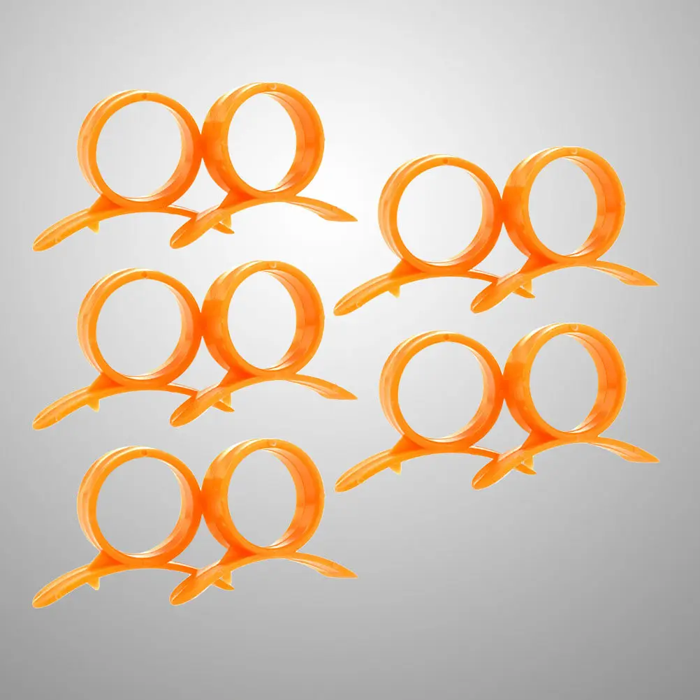 10Pcs Citrus Fruit Peeler Opener Set Sturdy Ring Shaped Tool for Lemon Skinning Non Damaging Easy Use Portable