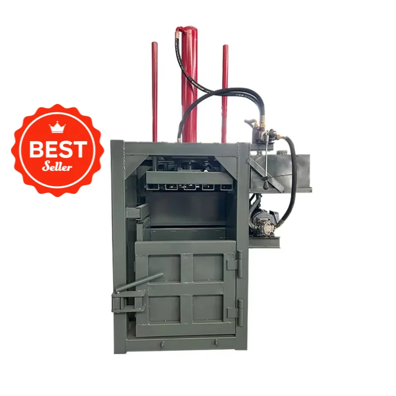 Hydraulic Baler Semi Auto Hydraulic Press Machine High Density Bale For Waste Carton Plastic Recycling Factory