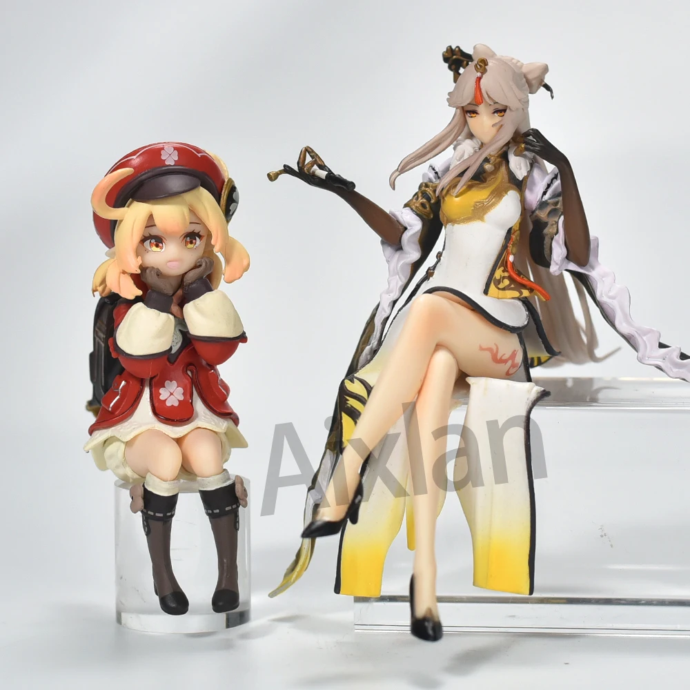 Aixlan 2PCS New Series Figure Klee Ningguang Sexy Girl PVC Action Figure Amine Christmas Gift Collectible Figurine